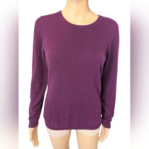 Charter Club Purple Crew Neck Sweater